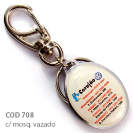 Chav. Chapinha Metálica COD 708 - Chap. Oval 3,8x2,8cm em São José do Rio Preto, SP por Public Gráfica e Brindes