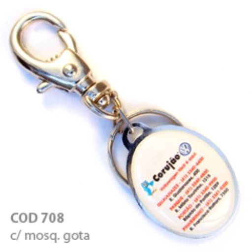 Chav. Chapinha Metálica COD 708 - Chap. Oval 3,8x2,8cm em São José do Rio Preto, SP por Public Gráfica e Brindes