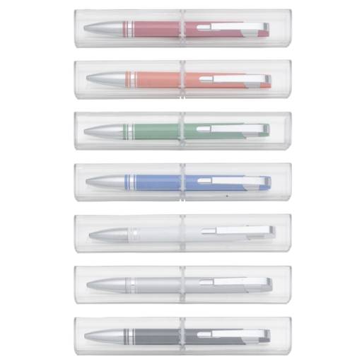 12653 Caneta Semimetal com Tubo - Múltiplo 50 peças