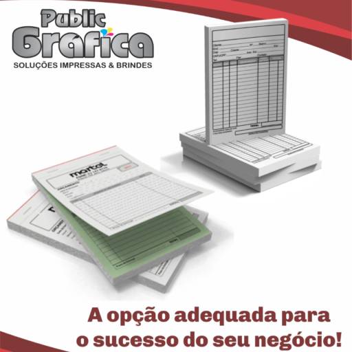 Talões e Blocos em São José do Rio Preto, SP por Public Gráfica e Brindes