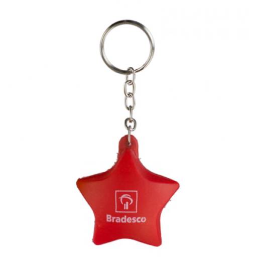 Chaveiro Estrela Vinil oca Personalizada em São José do Rio Preto, SP por Public Gráfica e Brindes