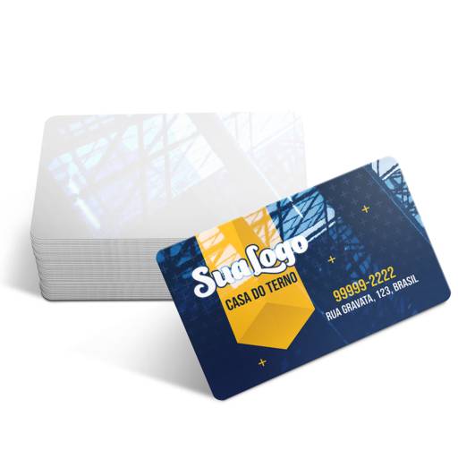 CARTÕES DE VISITA PVC CRISTAL 0,50MM BRANCO em São José do Rio Preto, SP por Public Gráfica e Brindes