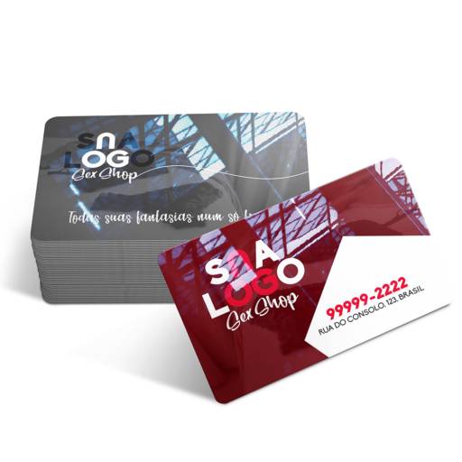 CARTÕES DE VISITA PVC CRISTAL 0,50MM BRANCO em São José do Rio Preto, SP por Public Gráfica e Brindes