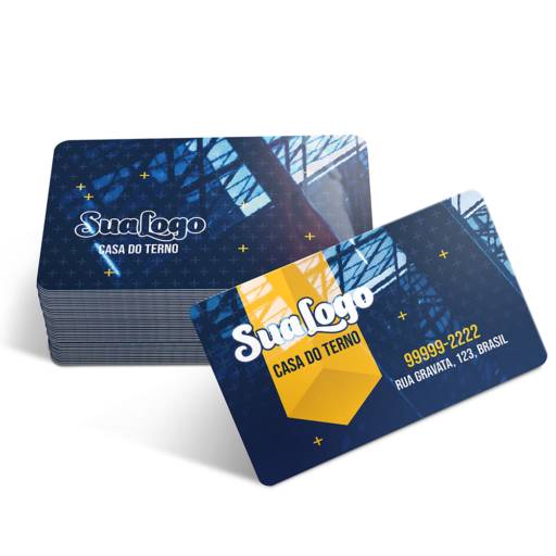 CARTÕES DE VISITA PVC CRISTAL 0,50MM BRANCO em São José do Rio Preto, SP por Public Gráfica e Brindes