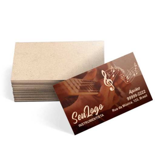 Cartões de Visita Reciclato 250g em São José do Rio Preto, SP por Public Gráfica e Brindes