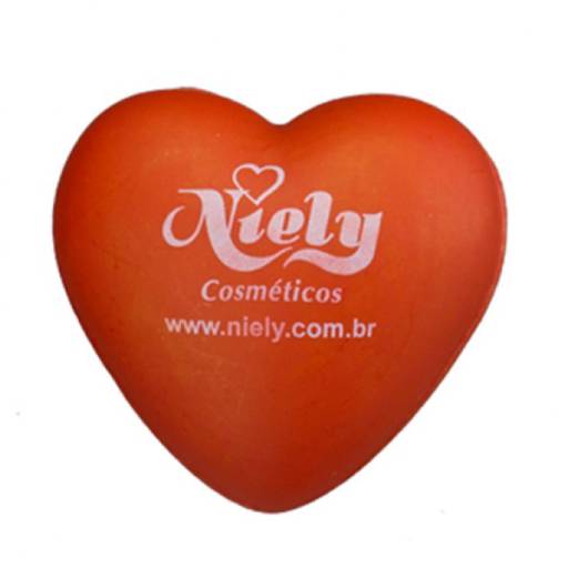 Coração Anti Stress vinil oca Personalizada em São José do Rio Preto, SP por Public Gráfica e Brindes