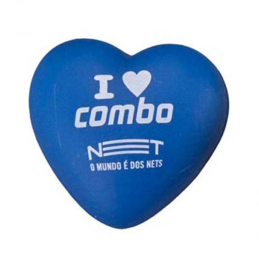 Coração Anti Stress vinil oca Personalizada em São José do Rio Preto, SP por Public Gráfica e Brindes