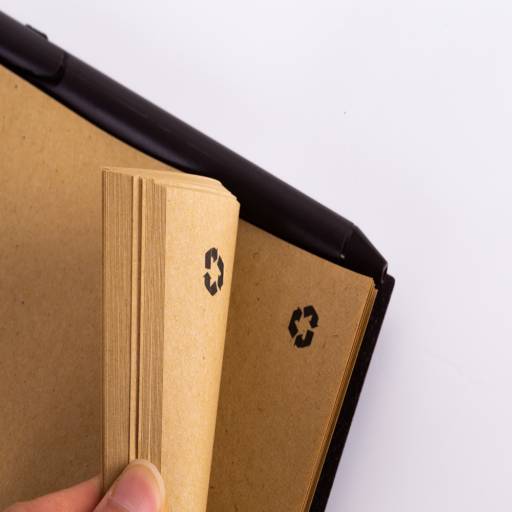 14688 Bloco de Anotações Ecológico com Caneta em São José do Rio Preto, SP por Public Gráfica e Brindes