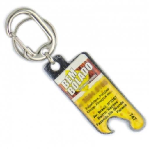 Chav. Chapinha Metálica COD 747 - Abridor de Garrafa - com resina em São José do Rio Preto, SP por Public Gráfica e Brindes