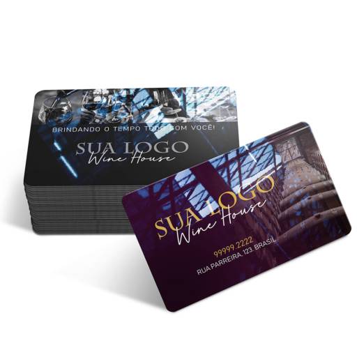 CARTÕES DE VISITA PVC CRISTAL 0,75MM BRANCO em São José do Rio Preto, SP por Public Gráfica e Brindes