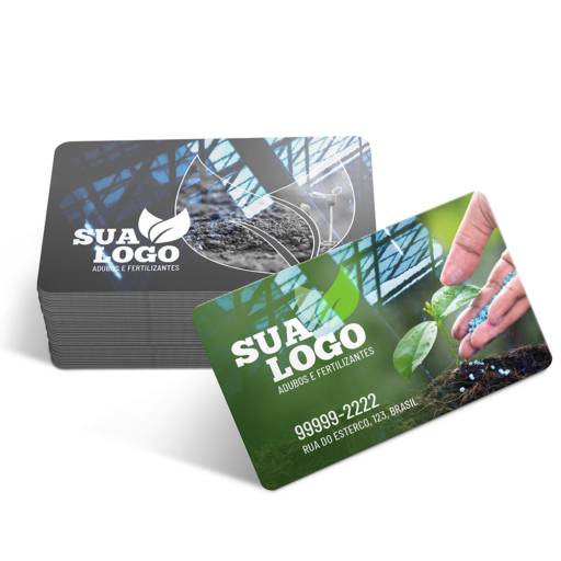 CARTÕES DE VISITA PVC CRISTAL 0,75MM BRANCO em São José do Rio Preto, SP por Public Gráfica e Brindes