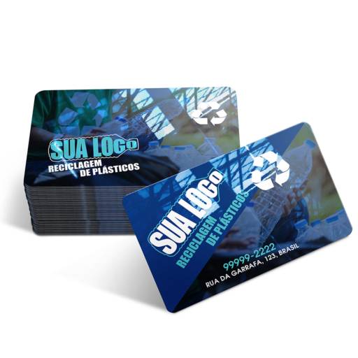 CARTÕES DE VISITA PVC CRISTAL 0,75MM BRANCO em São José do Rio Preto, SP por Public Gráfica e Brindes