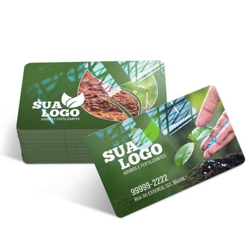 CARTÕES DE VISITA PVC CRISTAL 0,75MM BRANCO em São José do Rio Preto, SP por Public Gráfica e Brindes