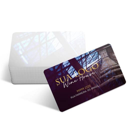 CARTÕES DE VISITA PVC CRISTAL 0,75MM BRANCO em São José do Rio Preto, SP por Public Gráfica e Brindes