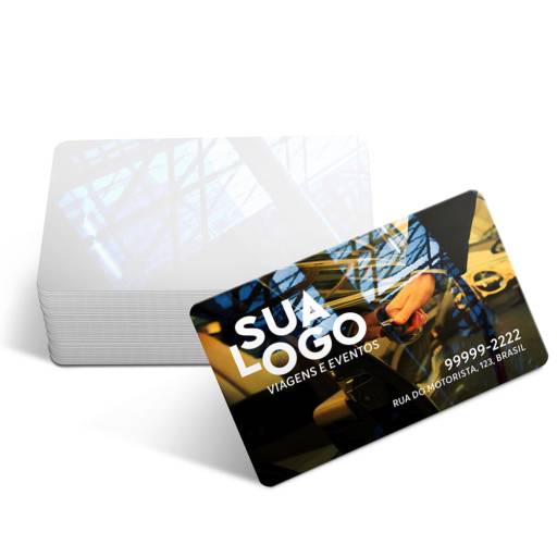 CARTÕES DE VISITA PVC CRISTAL 0,75MM BRANCO em São José do Rio Preto, SP por Public Gráfica e Brindes