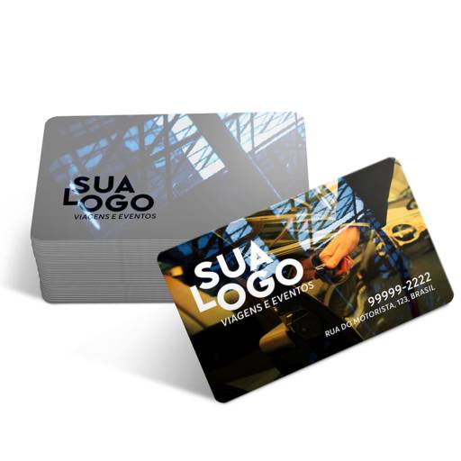 CARTÕES DE VISITA PVC CRISTAL 0,75MM BRANCO em São José do Rio Preto, SP por Public Gráfica e Brindes