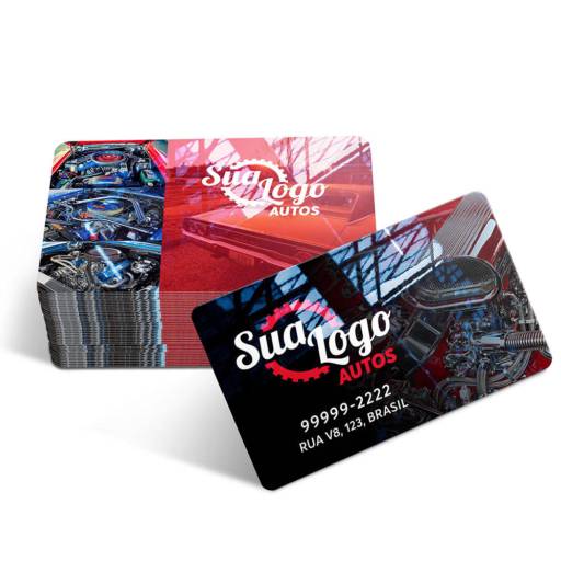 CARTÕES DE VISITA PVC CRISTAL 0,75MM BRANCO em São José do Rio Preto, SP por Public Gráfica e Brindes