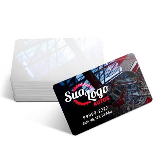 CARTÕES DE VISITA PVC CRISTAL 0,75MM BRANCO em São José do Rio Preto, SP por Public Gráfica e Brindes