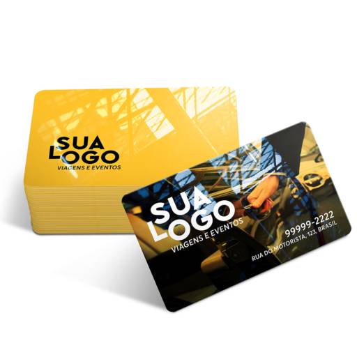 CARTÕES DE VISITA PVC CRISTAL 0,75MM BRANCO em São José do Rio Preto, SP por Public Gráfica e Brindes