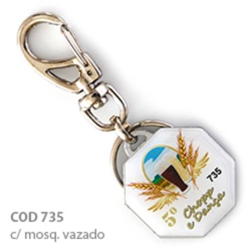 Chav. Chapinha Metálica COD 735 - Octágono em São José do Rio Preto, SP por Public Gráfica e Brindes