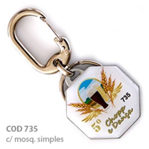 Chav. Chapinha Metálica COD 735 - Octágono em São José do Rio Preto, SP por Public Gráfica e Brindes