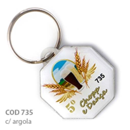 Chav. Chapinha Metálica COD 735 - Octágono em São José do Rio Preto, SP por Public Gráfica e Brindes