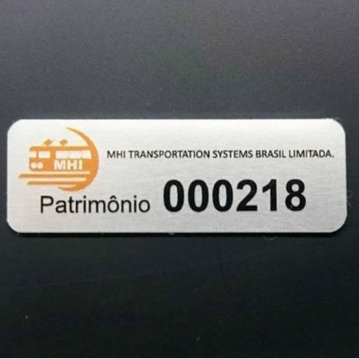 Etiquetas de Patrimônio em São José do Rio Preto, SP por Public Gráfica e Brindes