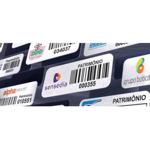 Etiquetas de Patrimônio em São José do Rio Preto, SP por Public Gráfica e Brindes