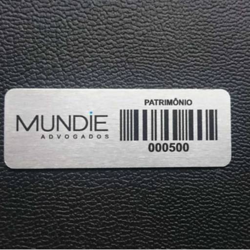 Etiquetas de Patrimônio em São José do Rio Preto, SP por Public Gráfica e Brindes