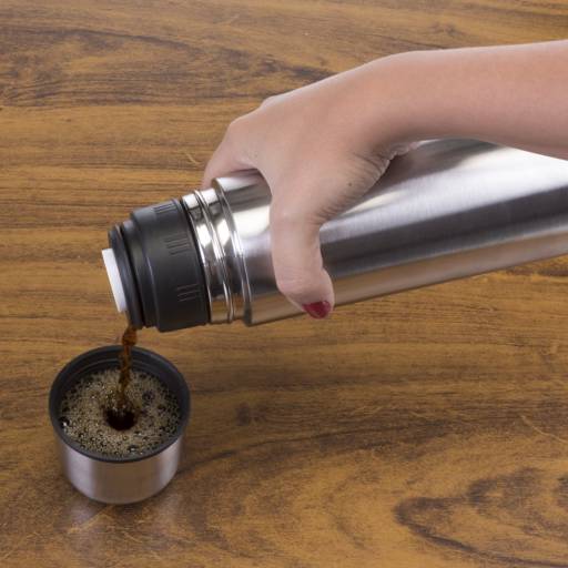 04078 Garrafa Térmica Inox 1L em São José do Rio Preto, SP por Public Gráfica e Brindes