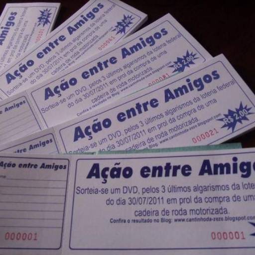 Rifa - Ação entre Amigos Sorteios em São José do Rio Preto, SP por Public Gráfica e Brindes