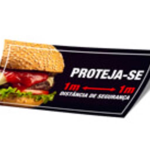 Adesivo de Piso Vinil Branco Retangular em São José do Rio Preto, SP por Public Gráfica e Brindes