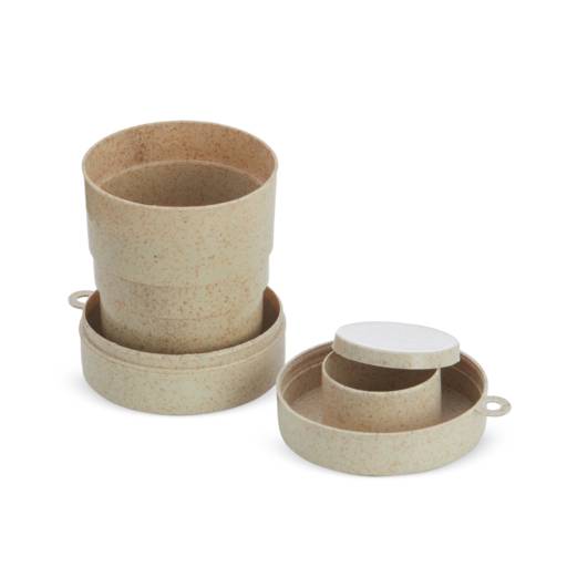 14915 Copo Retrátil Fibra de Arroz 200ml em São José do Rio Preto, SP por Public Gráfica e Brindes