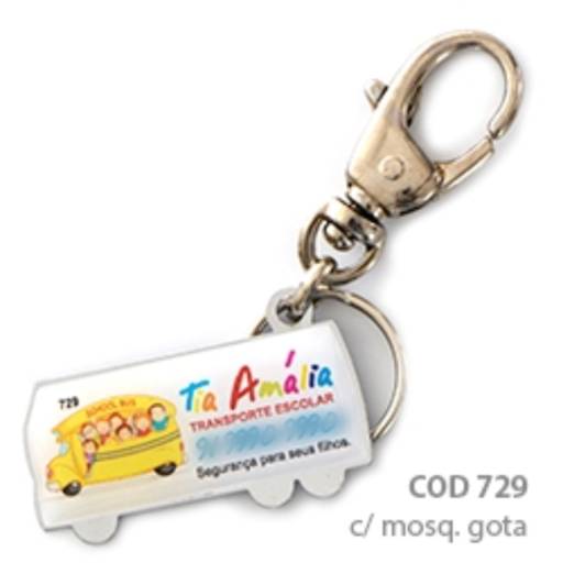 Chav. Chapinha Metálica COD 729 - Ônibus em São José do Rio Preto, SP por Public Gráfica e Brindes