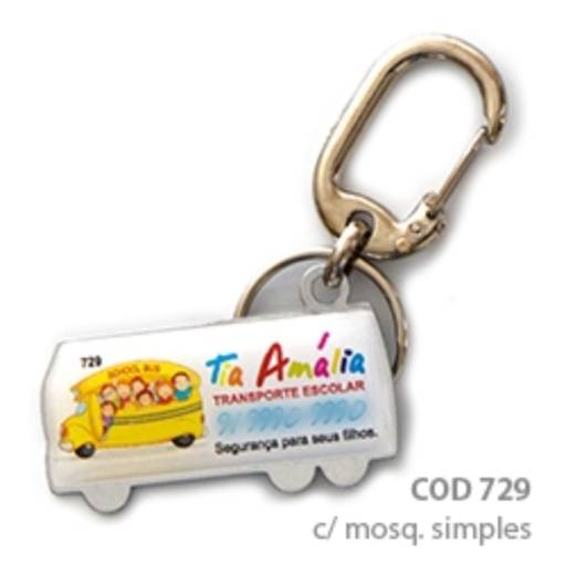 Chav. Chapinha Metálica COD 729 - Ônibus em São José do Rio Preto, SP por Public Gráfica e Brindes