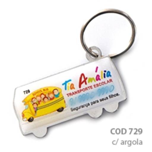 Chav. Chapinha Metálica COD 729 - Ônibus em São José do Rio Preto, SP por Public Gráfica e Brindes