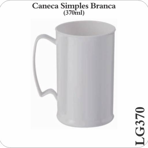Caneca Simples 370ml em São José do Rio Preto, SP por Public Gráfica e Brindes