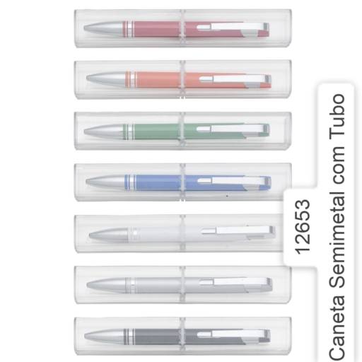 Caneta Semi Metal por Public Gráfica e Brindes