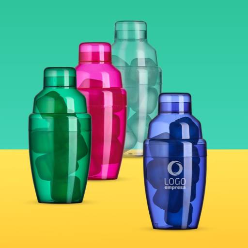 18510 Coqueteleira Plástica com Gelo Ecológico em São José do Rio Preto, SP por Public Gráfica e Brindes