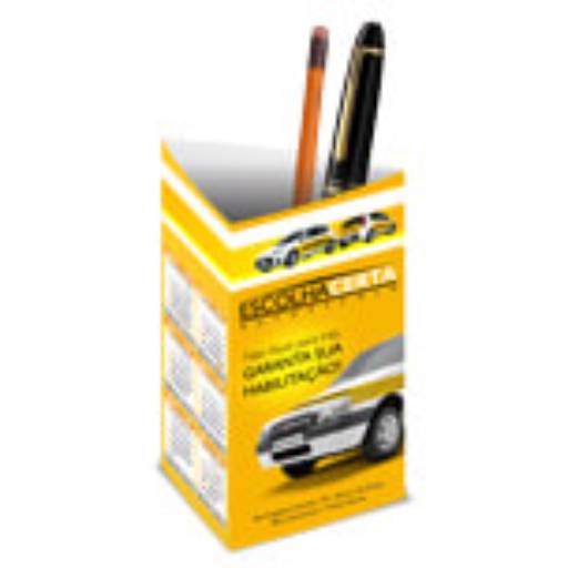 CALENDÁRIO DE MESA PORTA CANETAS VERTICAL COUCHÊ 300G em São José do Rio Preto, SP por Public Gráfica e Brindes