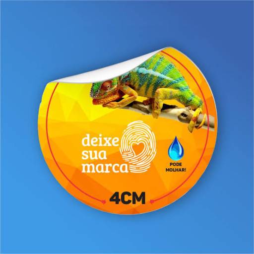 Adesivo de Piso Vinil Branco Redondo em São José do Rio Preto, SP por Public Gráfica e Brindes