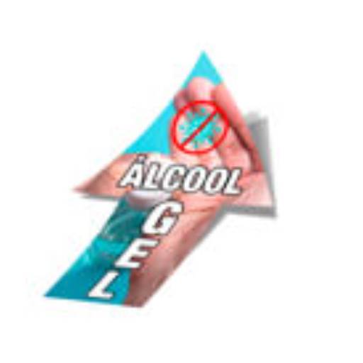 Adesivo de Piso Vinil Branco Seta em São José do Rio Preto, SP por Public Gráfica e Brindes