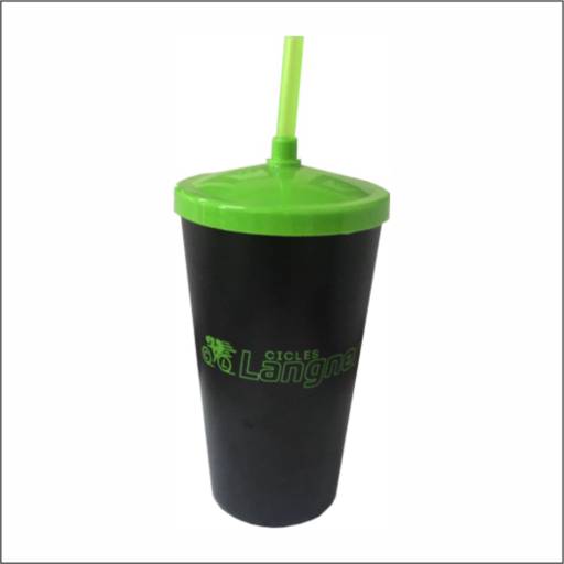 Copo Mega Iced com tampa e canudo