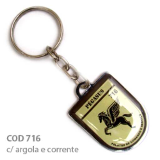 Chav. Chapinha Metálica COD 716 - Chapinha Brasão em São José do Rio Preto, SP por Public Gráfica e Brindes