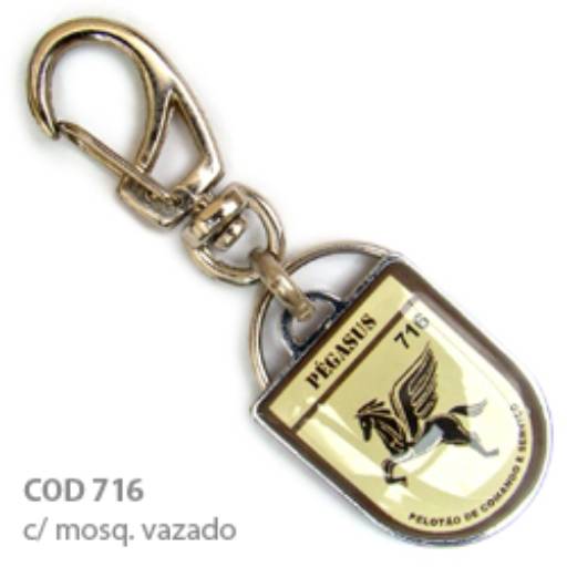 Chav. Chapinha Metálica COD 716 - Chapinha Brasão em São José do Rio Preto, SP por Public Gráfica e Brindes