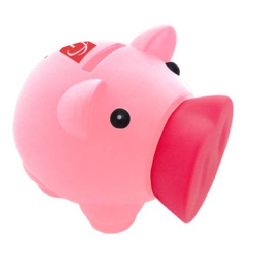 Cofrinho Porco vinil Personalizado em São José do Rio Preto, SP por Public Gráfica e Brindes