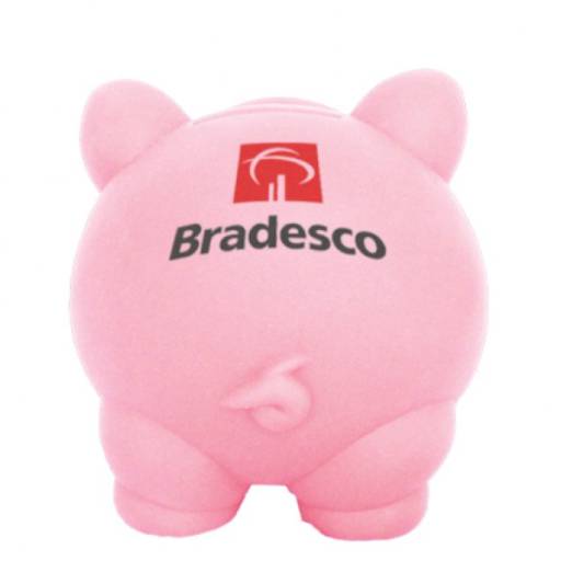 Cofrinho Porco vinil Personalizado em São José do Rio Preto, SP por Public Gráfica e Brindes