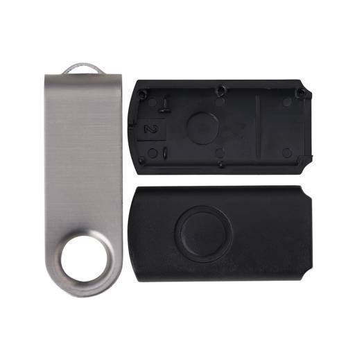 13960ES Carcaça Pen Drive Giratório Escovado em São José do Rio Preto, SP por Public Gráfica e Brindes