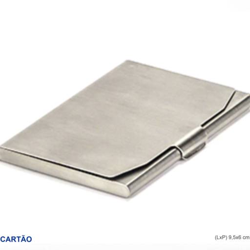 Porta Cartão em Inox em São José do Rio Preto, SP por Public Gráfica e Brindes