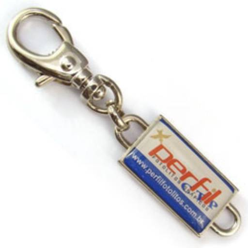 Chaveiros Mosquetões COD 116 - Giratório com Gota - resina 2 lados em São José do Rio Preto, SP por Public Gráfica e Brindes